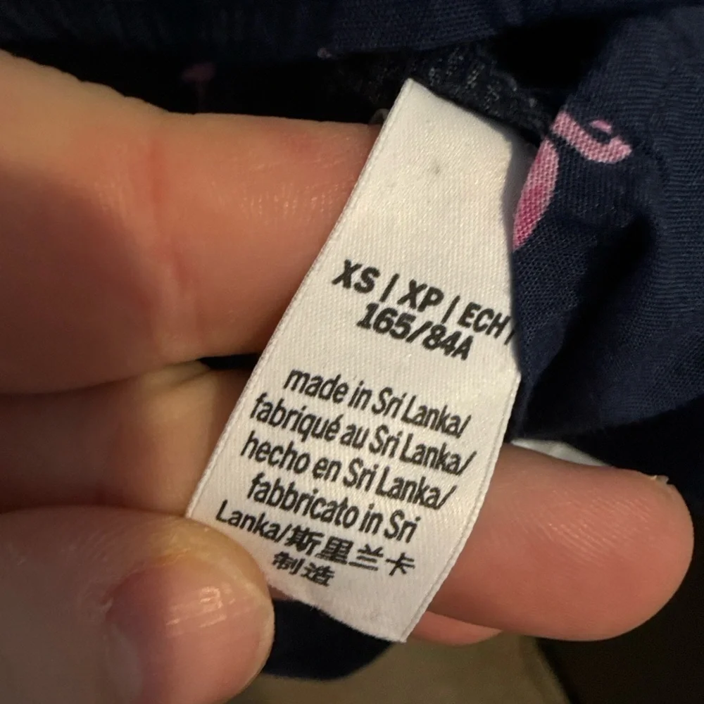 Victoria's Secret Dark Blue Shirt with Pink Flamingo Design - Picture 3 of 4